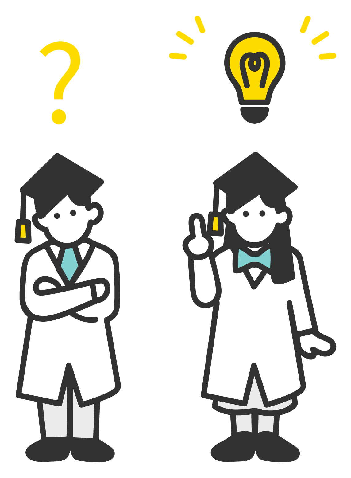 つまずきから理解へ進む学習イラスト
